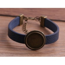 Bransoletka Twoje zdjęcie granatowa