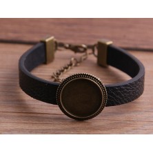 Bransoletka Twoje zdjęcie czarna