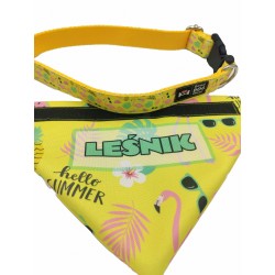 Obroża z chustką na rzep