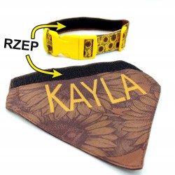 Obroża z chustką na rzep