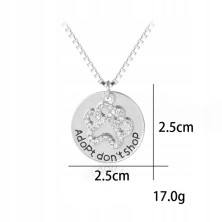 Naszyjnik Adopt don't shop...