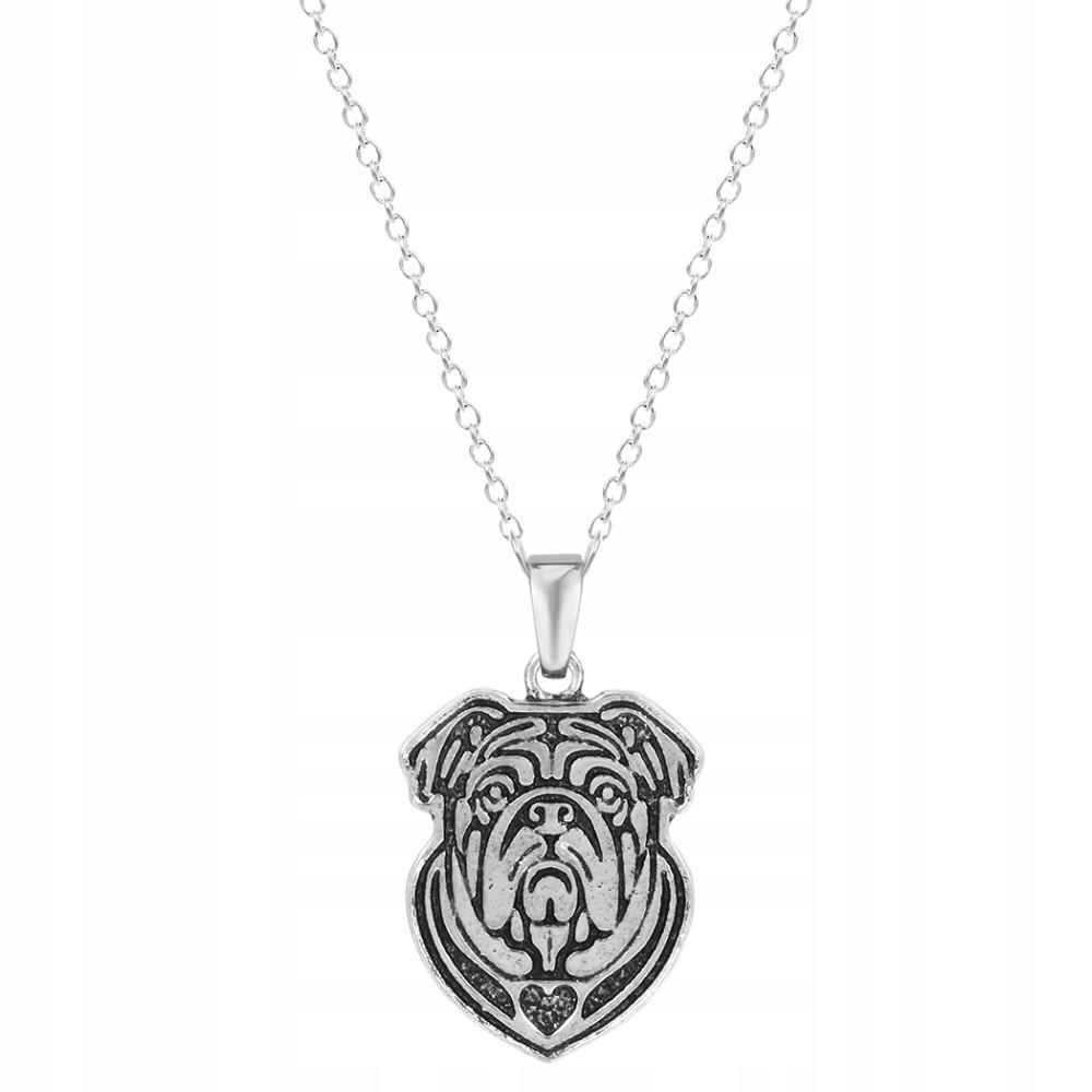 Naszyjnik Buldog Angielski głowa 2