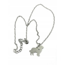 Naszyjnik Golden Retriever/Labrador srebrny