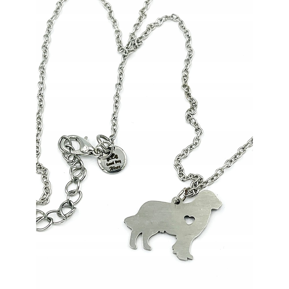 Naszyjnik Golden Retriever/Labrador srebrny