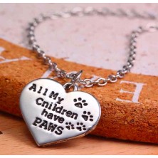 Naszyjnik "All my children have paws"