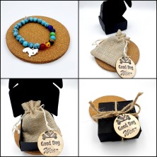 Bransoletka Welsh Corgi z koralikami