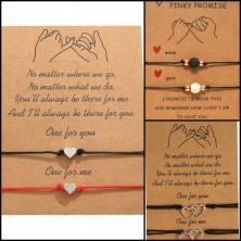 Bransoletka psia łapka rzemyk z kartonikiem