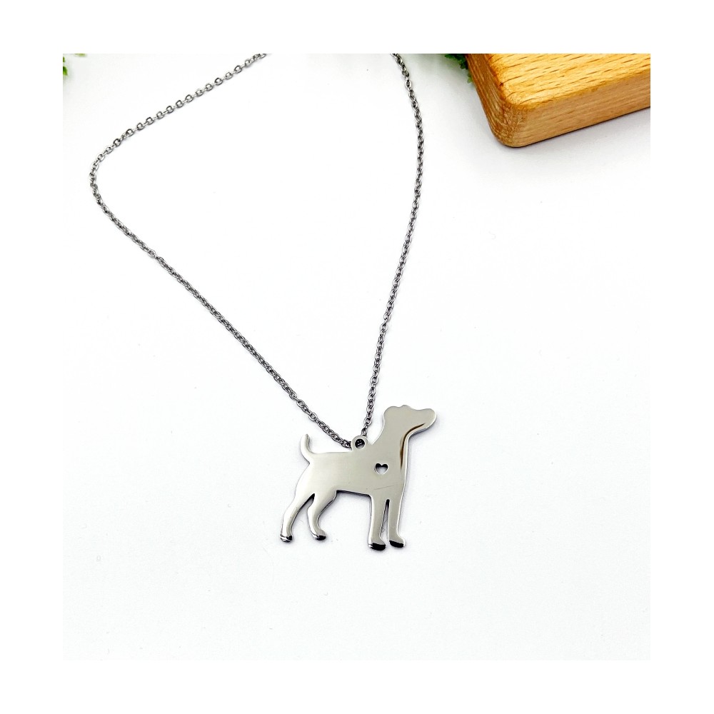 Naszyjnik Jack Russell Terrier srebrny