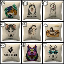 Poszewka na poduszkę Husky Syberyjski / Alaskan Malamute