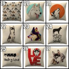 Poszewka na poduszkę Husky Syberyjski / Alaskan Malamute