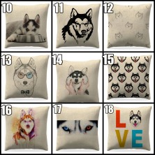 Poszewka na poduszkę Husky Syberyjski / Alaskan Malamute