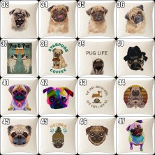 Poszewka na poduszkę Mops