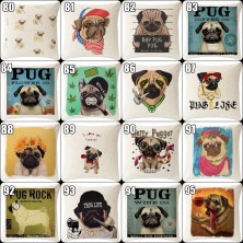 Poszewka na poduszkę Mops