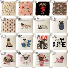 Poszewka na poduszkę Mops