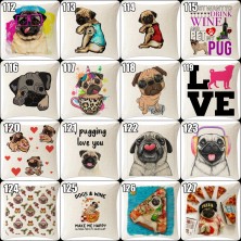 Poszewka na poduszkę Mops