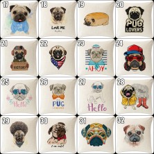 Poszewka na poduszkę Mops