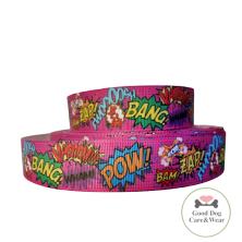 Smycz Komiks różowy