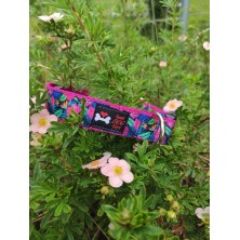 Obroża różowe kwiaty