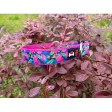 Obroża różowe kwiaty