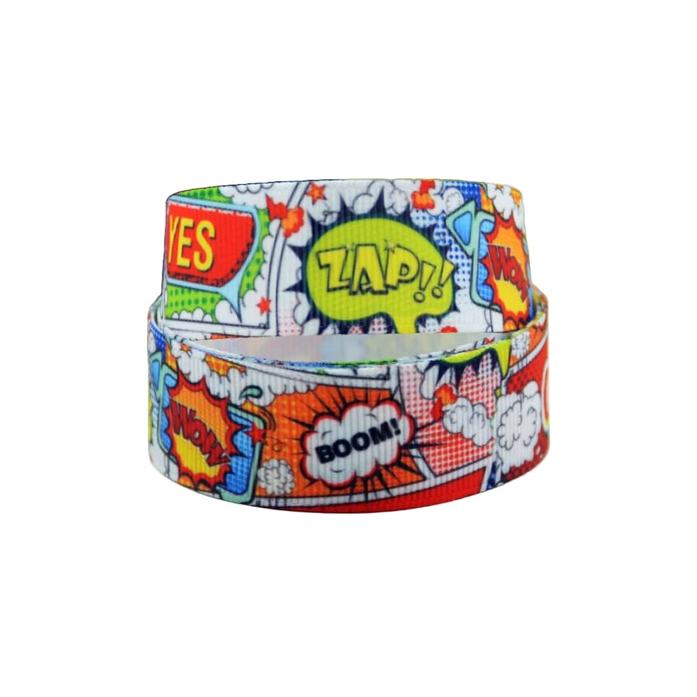 Obroża Komiks biały