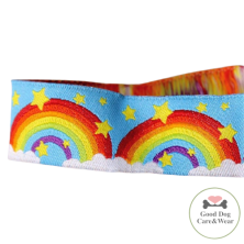 Smycz Tęcza żakardowa