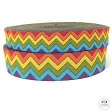 Obroża Kolorowy zygzak