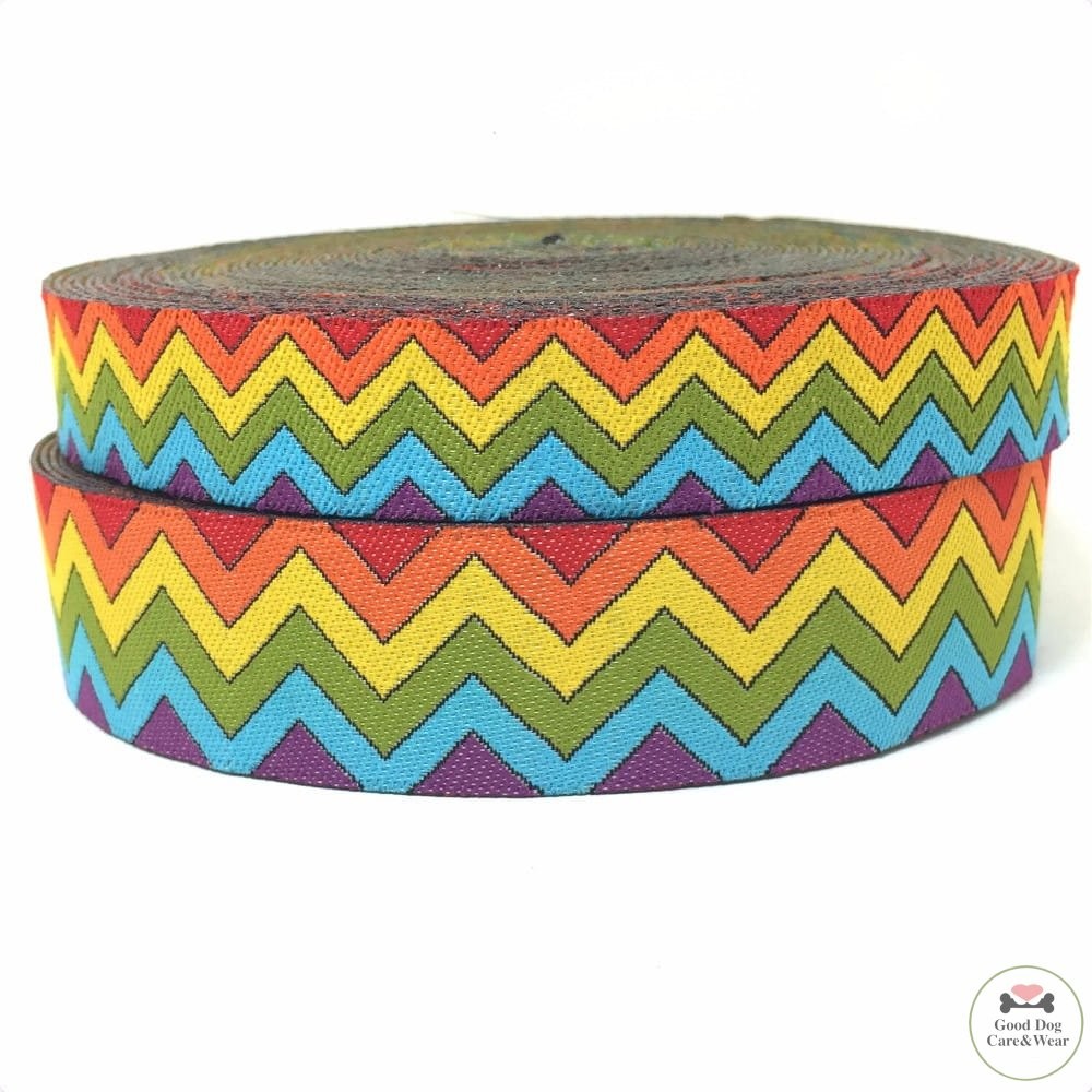 Obroża Kolorowy zygzak