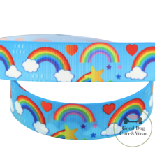 Obroża Tęcza w chmurach