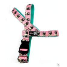 Szelki norweskie/Guard Mops z kokardą