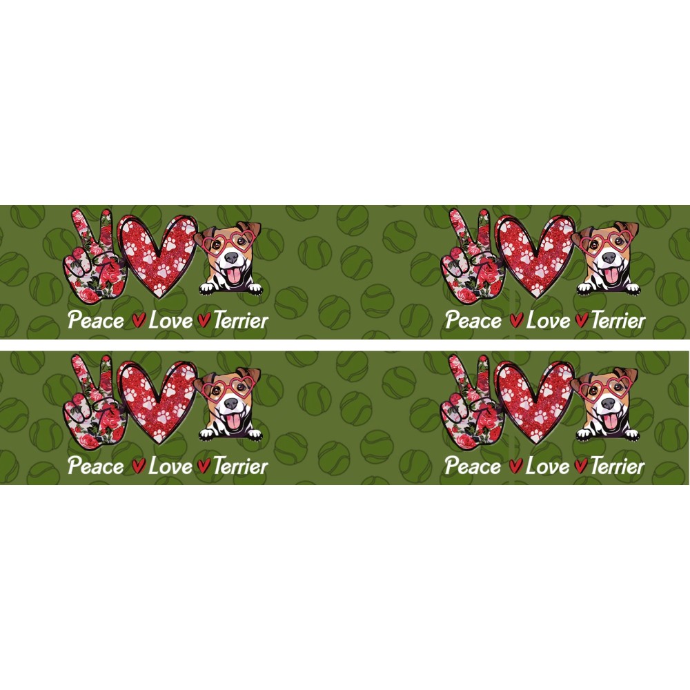 Smycz Peace,Love,Terrier