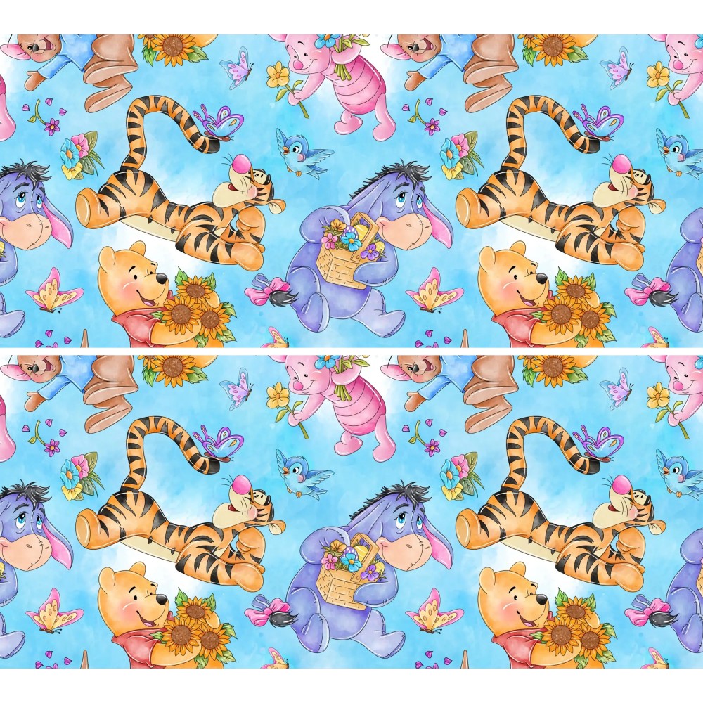 Obroża Kubuś Puchatek i przyjaciele błękitny