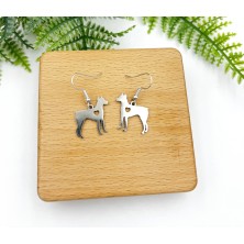 Kolczyki Doberman srebrne