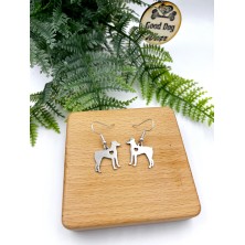 Kolczyki Doberman srebrne