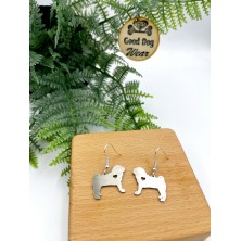 Kolczyki Mops srebrne