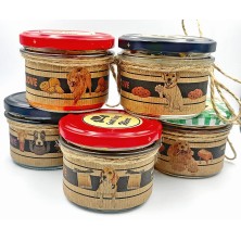 Świeca RASY PSÓW w słoiku