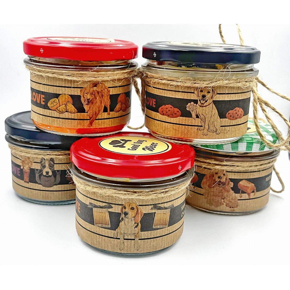 Świeca RASY PSÓW w słoiku